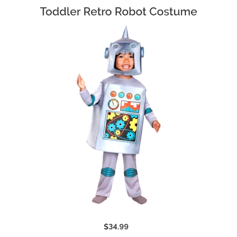 Disguise Toddler Robot Costume 2T-3T, VCUC